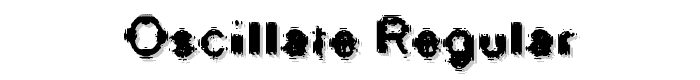 Oscillate Regular font